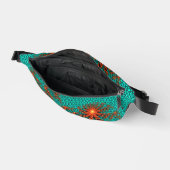 Motif de mandala abstrait noir sarcelle (Ouvrir)
