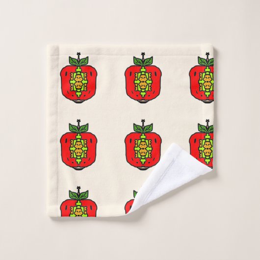 Motif de mandala floral (Gant de toilette)