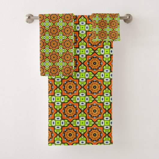 Motif de mandala géométrique coloré (En situation)