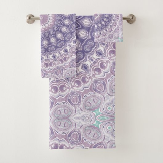 Motif de mandala lavande et lilas (En situation)