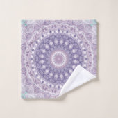 Motif de mandala lavande et lilas (Gant de toilette)