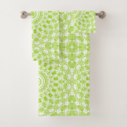 Motif de mandala vert chartreuse (En situation)