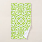 Motif de mandala vert chartreuse (Serviette à main)