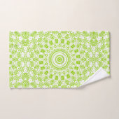 Motif de mandala vert chartreuse (Serviette à main)