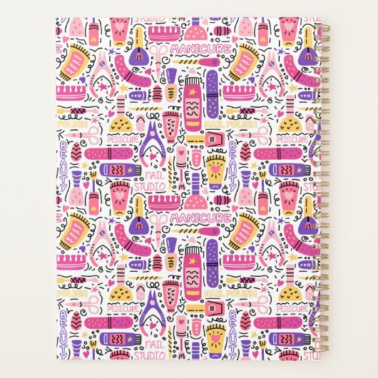 Motif de manucure à doodle mignon (Dos)