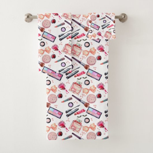 Motif de maquillage d'aquarelle (En situation)