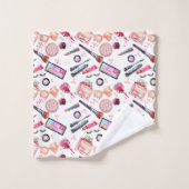 Motif de maquillage d'aquarelle (Gant de toilette)