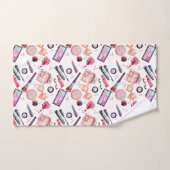 Motif de maquillage d'aquarelle (Serviette à main)