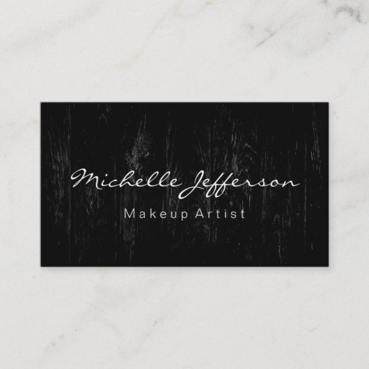 Motif de maquillage Script Carte de visite (Devant)