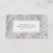 Motif de marbre d'or maquiller Artiste Carte de vi (Dos)