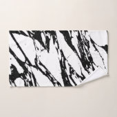 Motif de marbre noir et blanc moderne (Serviette à main)