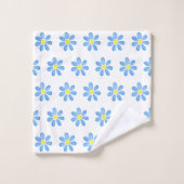 Motif de marguerite bleu (Gant de toilette)