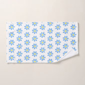 Motif de marguerite bleu (Serviette à main)