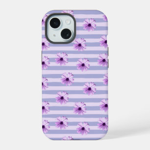 Motif de marguerite bleue et violette