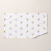 Motif de marguerite jaune blanc 2 (Serviette à main)