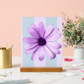 motif de marguerite rayée de bleu et de violet (Mariage)