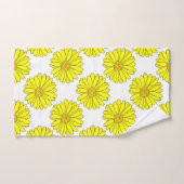 Motif de marguerites jaunes (Serviette à main)