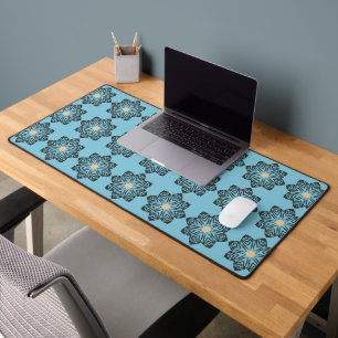 Motif de médaillon floral géométrique en détresse