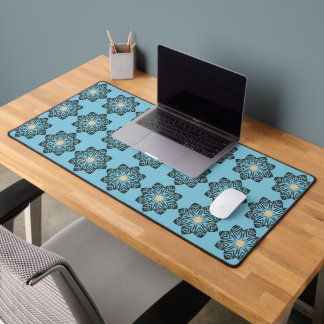 Motif de médaillon floral géométrique en détresse