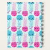 Motif de méduses, Mignonne méduse, Mer, Votre nom (Dos)