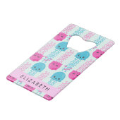 Motif de méduses, Mignonne méduse, Mer, Votre nom (Devant Angle)