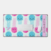 Motif de méduses, Mignonne méduse, Mer, Votre nom (Clavier et souris)