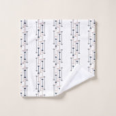 Motif de mode géométrique de luxe Abstrait (Gant de toilette)