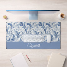 Motif de monogramme toile de pays français bleu