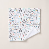 Motif de montagne (Gant de toilette)