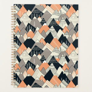 Motif de montagne de style scandinave