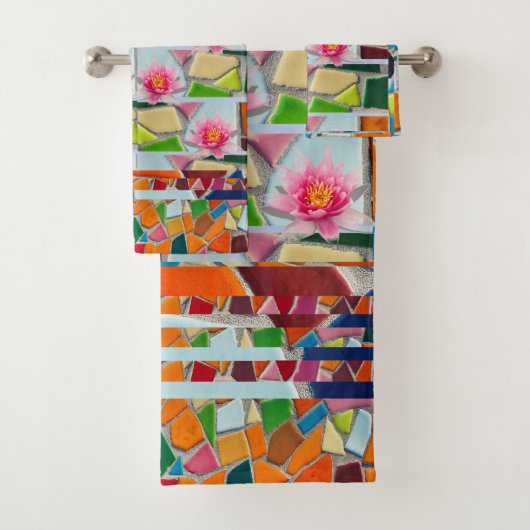 Motif de mosaïque Abstraite de la Lily d'eau (En situation)