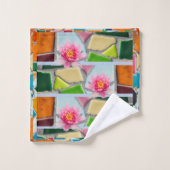 Motif de mosaïque Abstraite de la Lily d'eau (Gant de toilette)