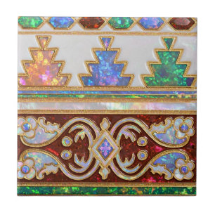 Motif de mosaïque de carreaux de Zellij marocains