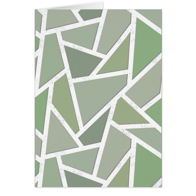 Motif de mosaïque vert olive (Devant)