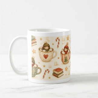 Motif de mug en cacao pour enfants de Noël fantais
