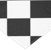 Motif de nappe à chèque blanc noir (Angle)