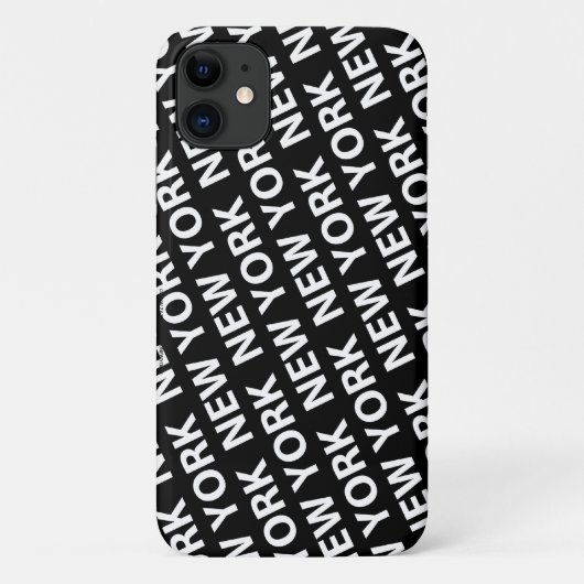 Motif de New York Coque blanc coque iphone (Dos)