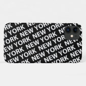 Motif de New York Coque blanc coque iphone (Dos (Horizontal))