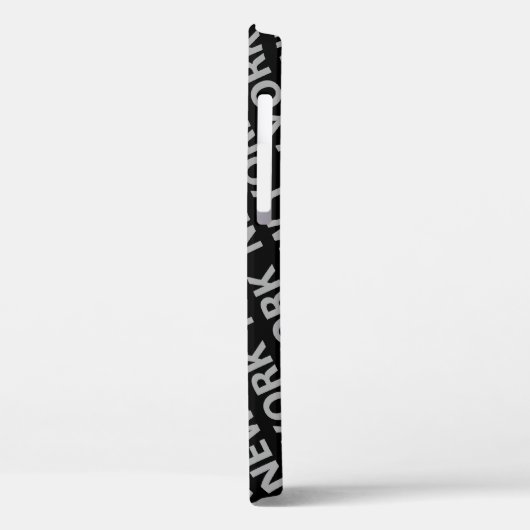 Motif de New York Grey Coque-Mate coque iphone (Verso / Gauche)