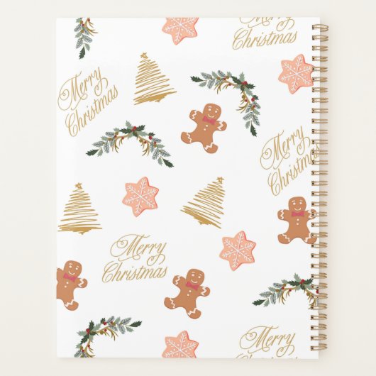 motif de noël avec biscuits d'arbre de noël (Dos)