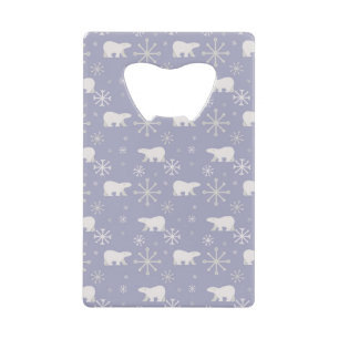 Motif de Noël avec ours polaires et flocons de nei