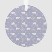 Motif de Noël avec ours polaires et flocons de nei (dos)