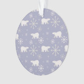 Motif de Noël avec ours polaires et flocons de nei (devant)