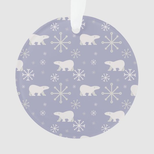 Motif de Noël avec ours polaires et flocons de nei (devant)