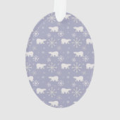 Motif de Noël avec ours polaires et flocons de nei (dos)