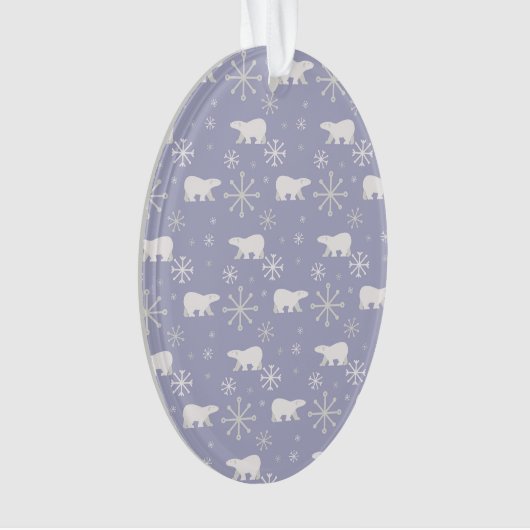 Motif de Noël avec ours polaires et flocons de nei (devant)