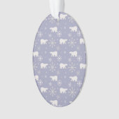 Motif de Noël avec ours polaires et flocons de nei (devant)