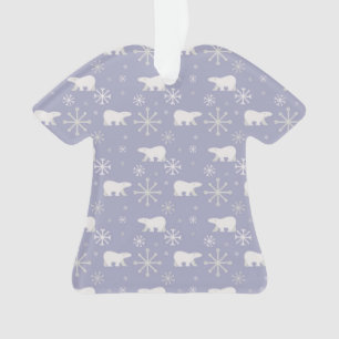 Motif de Noël avec ours polaires et flocons de nei
