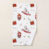 Motif de Noël casse-noisette (Serviette à main)