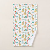 Motif de Noël de la Jungle mignonne (Serviette à main)